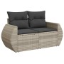 Set de sofás de jardín 6 pzas y cojines ratán sintético gris von , Gartensets - Ref: Foro24-3325578, Preis: 387,32 €, Rabatt: %