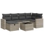Set de sofás de jardín 7 pzas con cojines ratán PE gris claro by , Garden sets - Ref: Foro24-3325398, Price: 464,91 €, Discou...