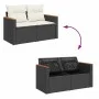Set sofás jardín y cojines 9 pzas ratán sintético acacia negro von , Gartensets - Ref: Foro24-3327465, Preis: 571,86 €, Rabat...