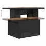 Set sofás jardín y cojines 9 pzas ratán sintético acacia negro von , Gartensets - Ref: Foro24-3327465, Preis: 571,86 €, Rabat...