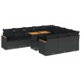 Set sofás jardín y cojines 11 pzas ratán sintético acacia negro von , Gartensets - Ref: Foro24-3327534, Preis: 821,82 €, Raba...