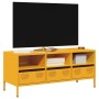 Mueble para TV acero laminado en frío amarillo 101,5x39x43,5 cm by , TV Furniture - Ref: Foro24-851325, Price: 94,07 €, Disco...
