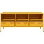 Mueble para TV acero laminado en frío amarillo 101,5x39x43,5 cm von , TV-Möbel - Ref: Foro24-851325, Preis: 93,19 €, Rabatt: %