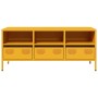 Mueble para TV acero laminado en frío amarillo 101,5x39x43,5 cm by , TV Furniture - Ref: Foro24-851325, Price: 94,07 €, Disco...