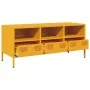 Mueble para TV acero laminado en frío amarillo 101,5x39x43,5 cm von , TV-Möbel - Ref: Foro24-851325, Preis: 93,19 €, Rabatt: %
