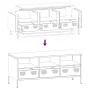Mueble para TV acero laminado en frío amarillo 101,5x39x43,5 cm von , TV-Möbel - Ref: Foro24-851325, Preis: 93,19 €, Rabatt: %