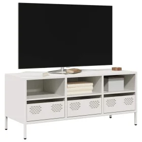 Mueble para TV acero laminado en frío blanco 101,5x39x43,5 cm von , TV-Möbel - Ref: Foro24-851327, Preis: 125,86 €, Rabatt: %