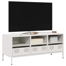 Mueble para TV acero laminado en frío blanco 101,5x39x43,5 cm von , TV-Möbel - Ref: Foro24-851327, Preis: 127,50 €, Rabatt: %