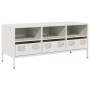 Mueble para TV acero laminado en frío blanco 101,5x39x43,5 cm von , TV-Möbel - Ref: Foro24-851327, Preis: 127,50 €, Rabatt: %