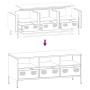 Mueble para TV acero laminado en frío blanco 101,5x39x43,5 cm von , TV-Möbel - Ref: Foro24-851327, Preis: 127,50 €, Rabatt: %