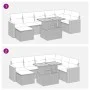 Set sofás jardín y cojines 8 pzas ratán sintético acacia beige by , Garden sets - Ref: Foro24-3327517, Price: 551,16 €, Disco...
