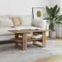 Mesa de centro madera ingeniería roble artesanal 102x55x42cm de , Mesas de centro - Ref: Foro24-855851, Precio: 53,58 €