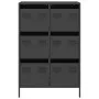 Aparador acero negro 68x39x101,5 cm de , Aparadores - Ref: Foro24-851220, Precio: 163,27 €, Descuento: %