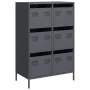 Aparador acero gris antracita 68x39x101,5 cm de , Aparadores - Ref: Foro24-851222, Precio: 126,81 €, Descuento: %