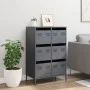 Aparador acero gris antracita 68x39x101,5 cm de , Aparadores - Ref: Foro24-851222, Precio: 126,81 €, Descuento: %