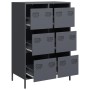Aparador acero gris antracita 68x39x101,5 cm de , Aparadores - Ref: Foro24-851222, Precio: 128,76 €, Descuento: %