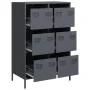 Aparador acero gris antracita 68x39x101,5 cm de , Aparadores - Ref: Foro24-851222, Precio: 126,81 €, Descuento: %
