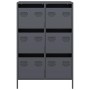 Aparador acero gris antracita 68x39x101,5 cm de , Aparadores - Ref: Foro24-851222, Precio: 128,76 €, Descuento: %