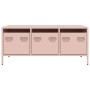 Mesa de centro acero laminado en frío rosa 101,5x50x43,5 cm by , Coffee table - Ref: Foro24-851269, Price: 111,57 €, Discount: %