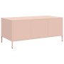 Mesa de centro acero laminado en frío rosa 101,5x50x43,5 cm by , Coffee table - Ref: Foro24-851269, Price: 111,57 €, Discount: %