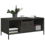 Mesa de centro acero laminado en frío negro 101,5x50x43,5 cm by , Coffee table - Ref: Foro24-851274, Price: 88,66 €, Discount: %