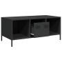 Mesa de centro acero laminado en frío negro 101,5x50x43,5 cm by , Coffee table - Ref: Foro24-851274, Price: 88,66 €, Discount: %