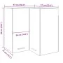 Armario colgante de esquina madera envejecida 57x57x60 cm de , Armarios de cocina - Ref: Foro24-856122, Precio: 78,63 €, Desc...