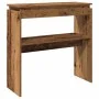 Mesa consola madera de ingeniería envejecida 80x30x80 cm de , Mesas auxiliares - Ref: Foro24-856624, Precio: 45,00 €, Descuen...