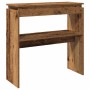 Mesa consola madera de ingeniería envejecida 80x30x80 cm by , Side tables - Ref: Foro24-856624, Price: 45,75 €, Discount: %