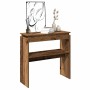 Mesa consola madera de ingeniería envejecida 80x30x80 cm by , Side tables - Ref: Foro24-856624, Price: 45,75 €, Discount: %