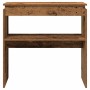 Mesa consola madera de ingeniería envejecida 80x30x80 cm by , Side tables - Ref: Foro24-856624, Price: 45,75 €, Discount: %
