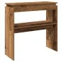 Mesa consola madera de ingeniería envejecida 80x30x80 cm de , Mesas auxiliares - Ref: Foro24-856624, Precio: 45,00 €, Descuen...