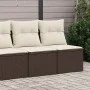 Set sofás jardín y cojines 4 pzas ratán sintético acacia marrón von , Gartensets - Ref: Foro24-3325249, Preis: 112,89 €, Raba...