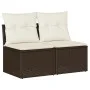 Set sofás jardín y cojines 4 pzas ratán sintético acacia marrón von , Gartensets - Ref: Foro24-3325249, Preis: 112,89 €, Raba...