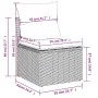 Set sofás jardín y cojines 4 pzas ratán sintético acacia negro by , Garden sets - Ref: Foro24-3325242, Price: 108,44 €, Disco...