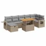 Set sofás jardín y cojines 5 pzas ratán sintético acacia beige by , Garden sets - Ref: Foro24-3328039, Price: 555,04 €, Disco...