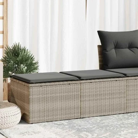 Set sofás jardín y cojines 2 pzas ratán sintético acacia gris von , Gartensets - Ref: Foro24-3328665, Preis: 107,31 €, Rabatt: %