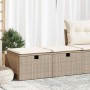 Set sofás jardín y cojines 2 pzas ratán sintético acacia beige by , Garden sets - Ref: Foro24-3328671, Price: 132,80 €, Disco...
