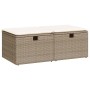 Set sofás jardín y cojines 2 pzas ratán sintético acacia beige by , Garden sets - Ref: Foro24-3328671, Price: 132,80 €, Disco...