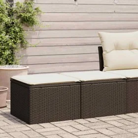 Set sofás jardín y cojines 2 pzas ratán sintético acacia marrón von , Gartensets - Ref: Foro24-3328686, Preis: 99,70 €, Rabat...