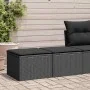 Set sofás jardín y cojines 2 pzas ratán sintético acacia negro de , Conjuntos de jardín - Ref: Foro24-3328678, Precio: 108,66...