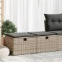 Set sofás jardín y cojines 2 pzas ratán sintético acacia gris by , Garden sets - Ref: Foro24-3328673, Price: 101,89 €, Discou...