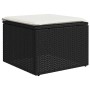 Set sofás jardín y cojines 2 pzas ratán sintético acacia negro by , Garden sets - Ref: Foro24-3328659, Price: 75,24 €, Discou...