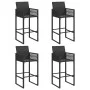 Set bar jardín sin cojines 5 pzas ratán sintético acacia negro von , Gartensets - Ref: Foro24-3328891, Preis: 584,85 €, Rabat...