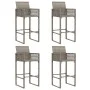 Set bar jardín sin cojines 5 pzas ratán sintético acacia gris by , Garden sets - Ref: Foro24-3328893, Price: 595,22 €, Discou...