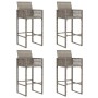 Set bar jardín sin cojines 5 pzas ratán sintético acacia gris von , Gartensets - Ref: Foro24-3328893, Preis: 555,47 €, Rabatt: %