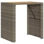 Set bar jardín cno cojines 5 pzas ratán sintético acacia gris von , Gartensets - Ref: Foro24-3328898, Preis: 600,75 €, Rabatt: %