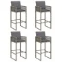 Set bar jardín cno cojines 5 pzas ratán sintético acacia gris von , Gartensets - Ref: Foro24-3328898, Preis: 600,75 €, Rabatt: %
