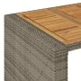 Set bar jardín cno cojines 5 pzas ratán sintético acacia gris von , Gartensets - Ref: Foro24-3328898, Preis: 600,75 €, Rabatt: %