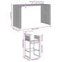 Set bar jardín con cojines 7 pzas ratán sintético acacia negro by , Garden sets - Ref: Foro24-3328902, Price: 757,04 €, Disco...